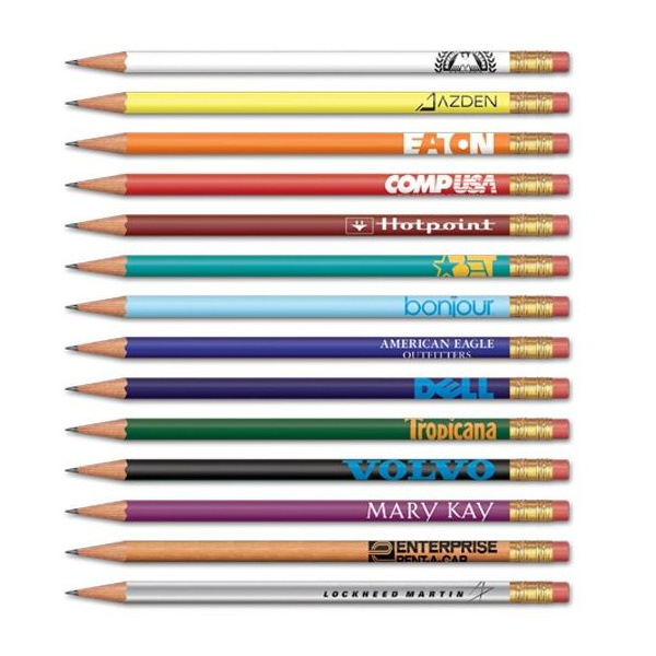 SGS0055 Round Standard Pencil With Eraser And C...